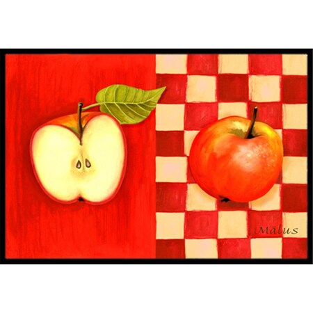Carolines Treasures Apple by Ute Nuhn Indoor or Outdoor Mat- 18 x 27 WHW0122MAT